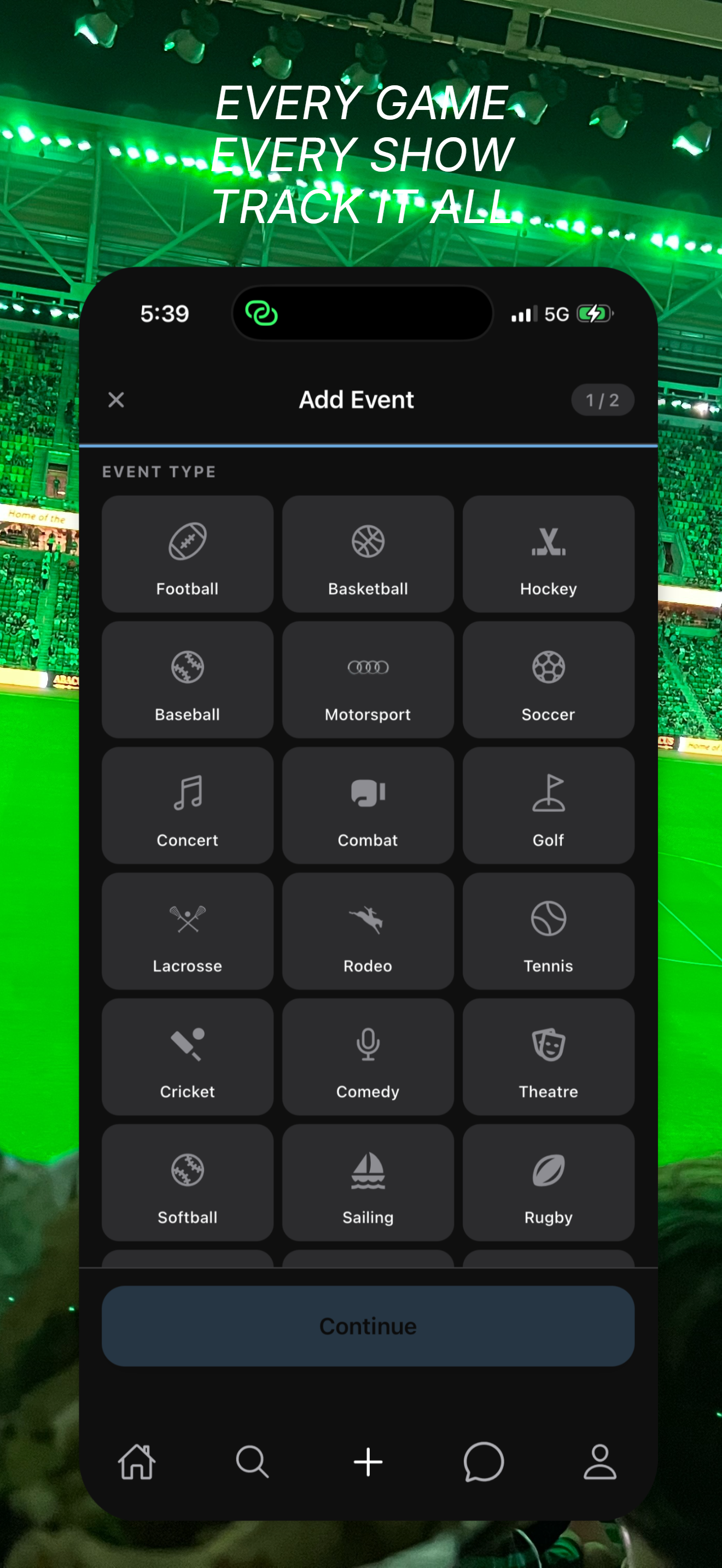 tcktd — log every game and show